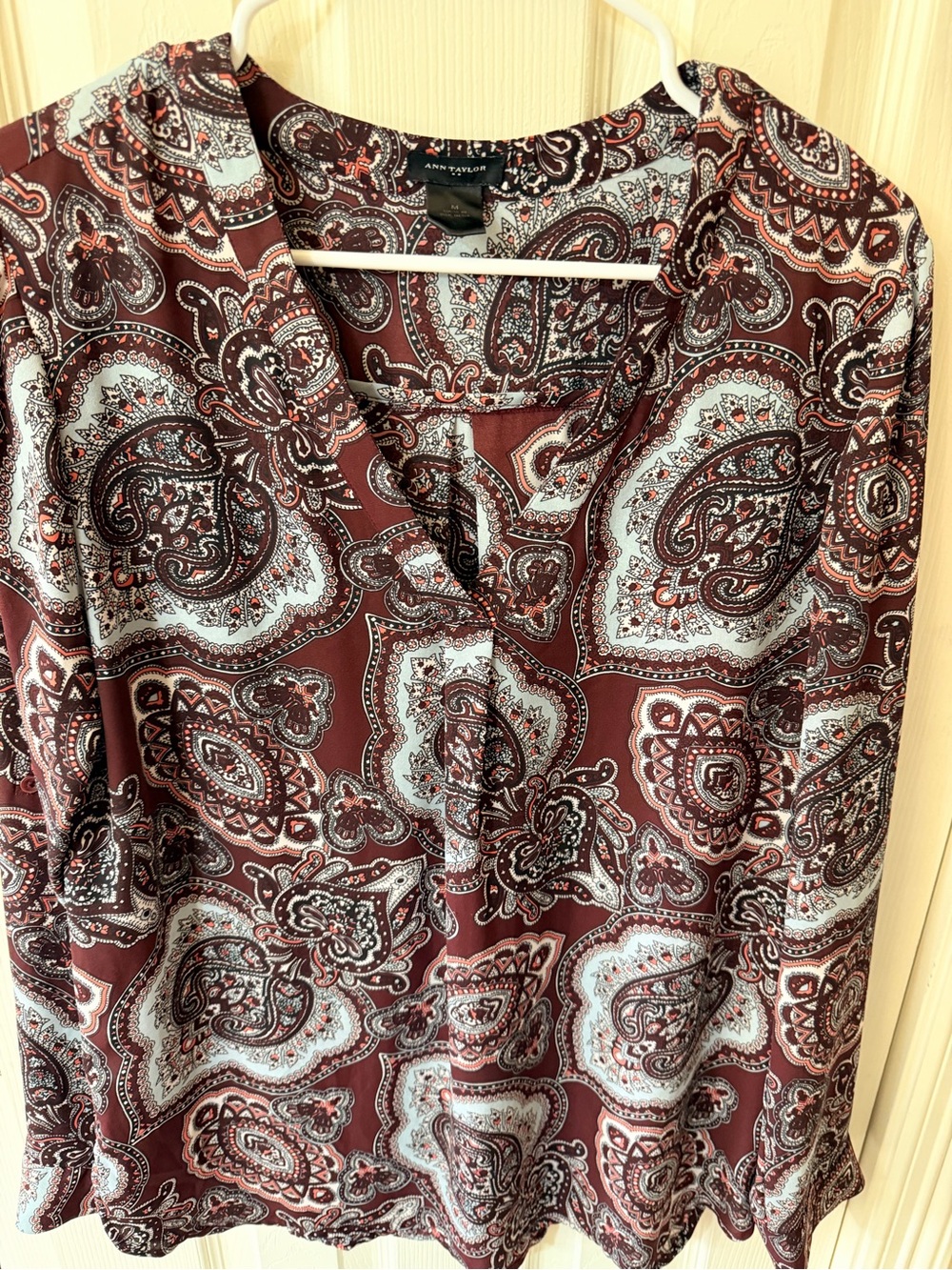 Ann Taylor Vintage Y2K Paisley Tunic Top